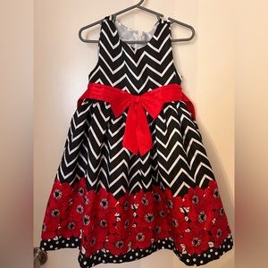 Red & Black Dress (Size 4)